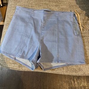 Express, zip up, Jean shorts